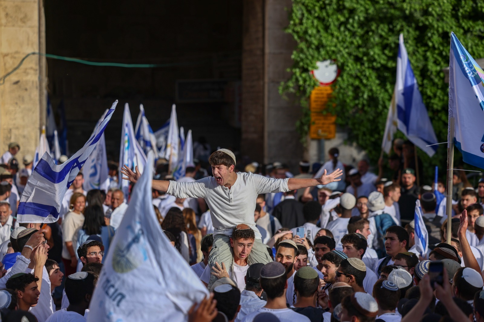 ריקוד דגלים. צילום: ג'מאל עוואד, פלאש 90