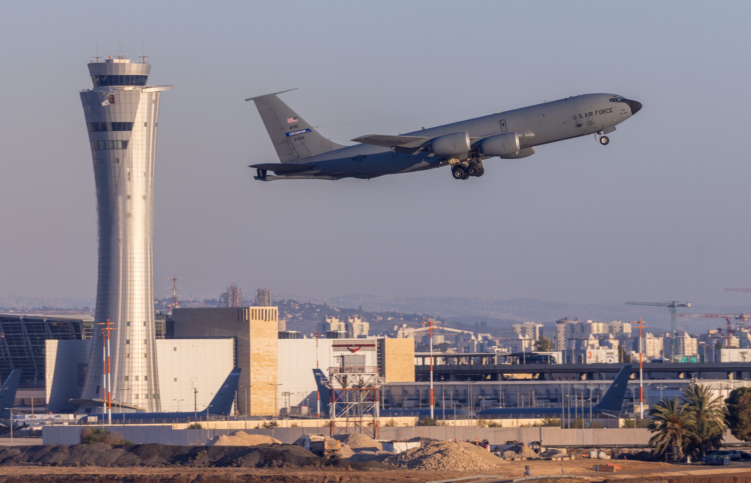 מטוס חיל האוויר של ארה"ב ממריא מנתב"ג. אילוסטרציה. צילום: יוסי אלוני, פלאש 90