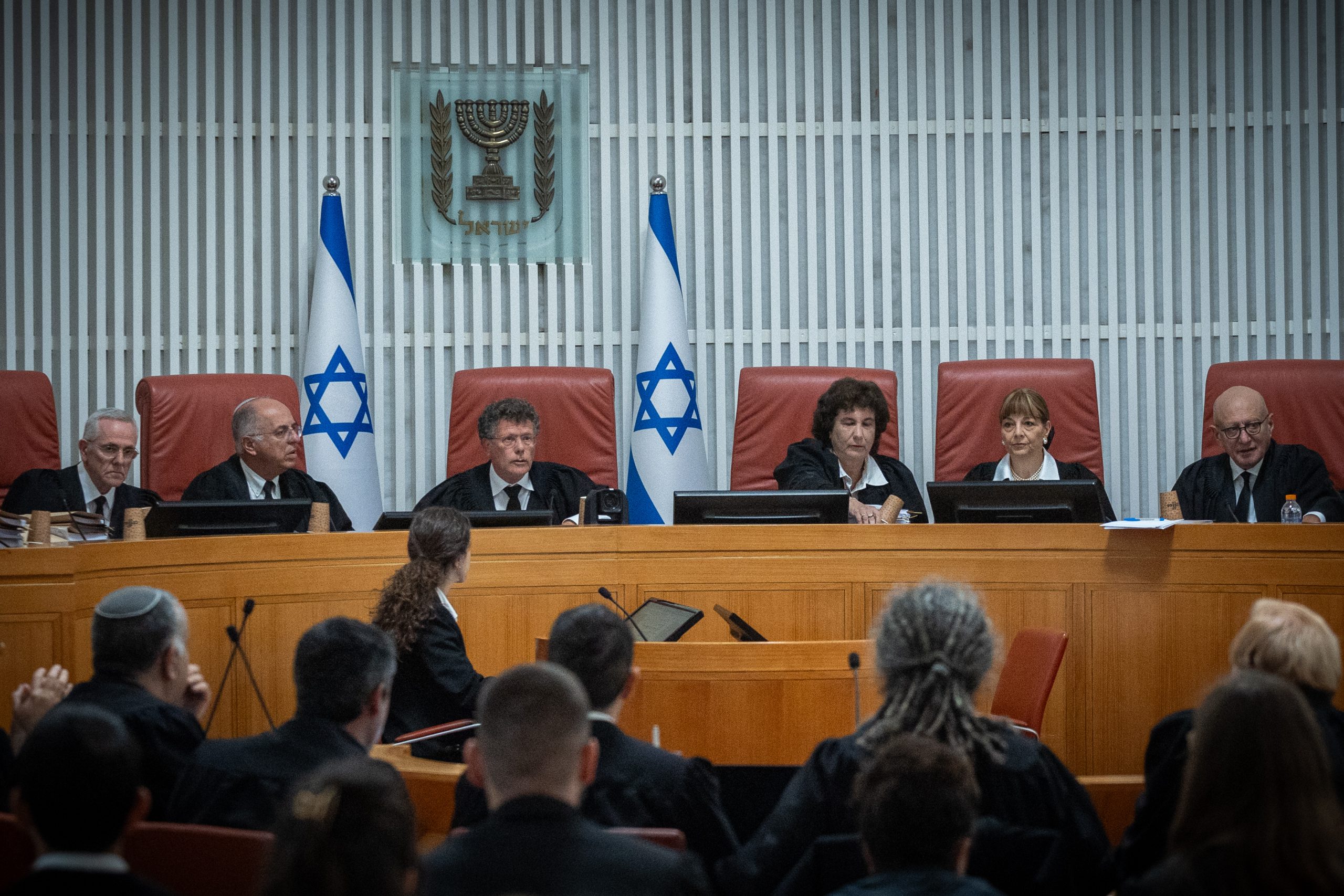 עמית הוכיח את ניתוק בית המשפט מהעם. הדיון בבג"ץ בהרכב של 11 שופטים בעניין העתירות לביטול החוק לשינוי הרכב הוועדה לבחירת שופטים. קרדיט: יונתן זינדל, פלאש 90