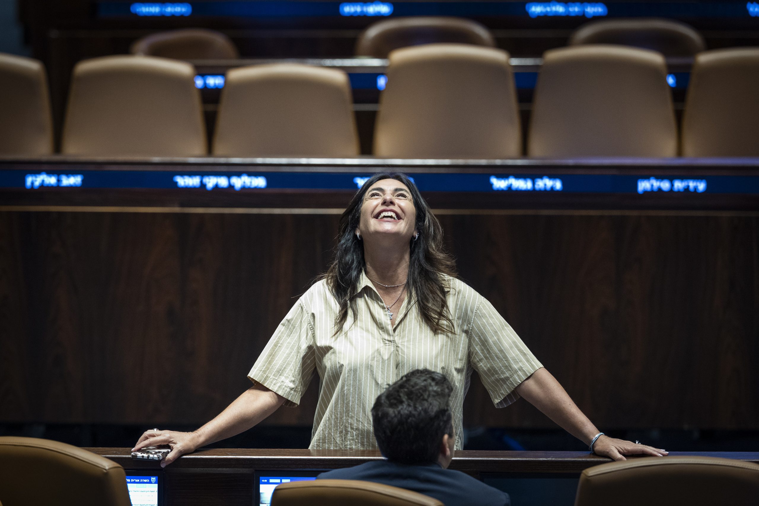 שוכנעה כבר בשנת 2024 לקדם את הנושא. שרת התחבורה מירי רגב במליאת הכנסת אמש. קרדיט: חיים גולדברג \ פלאש 90
