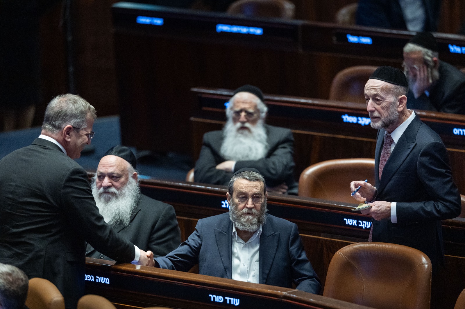 חברי הכנסת החרדים בכנסת. צילום: יונתן זינדל, פלאש 90