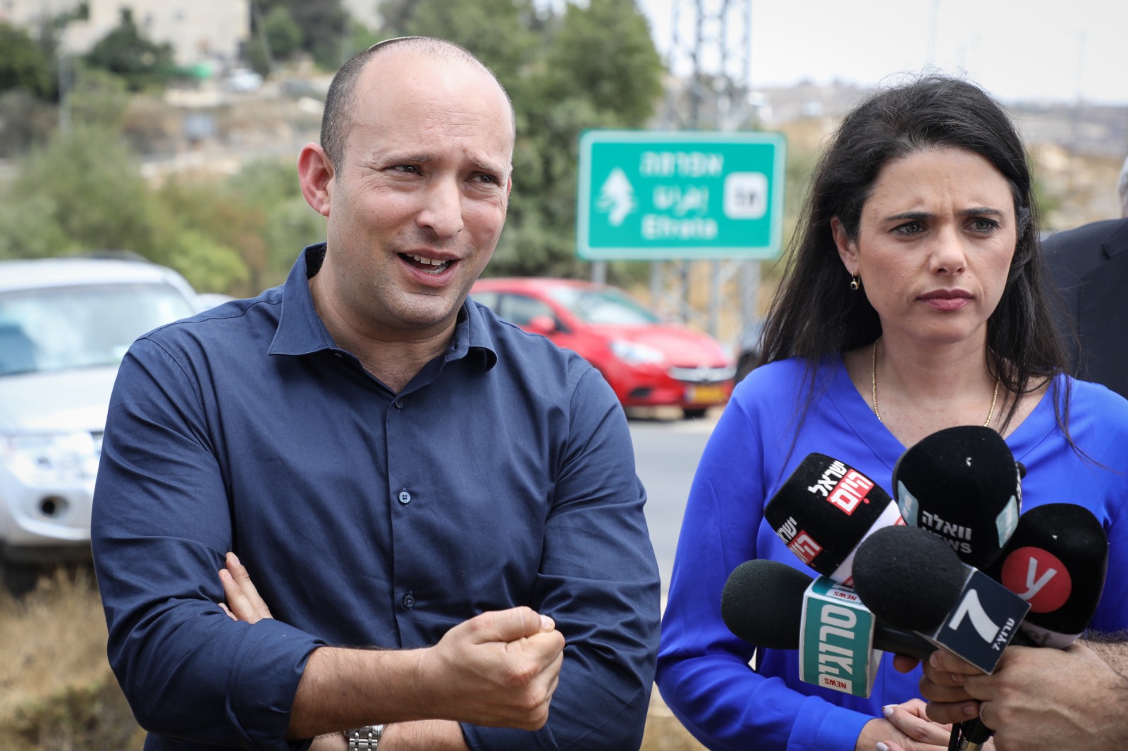 שקד ובנט. צילום: גרשון אלינסון, פלאש 90