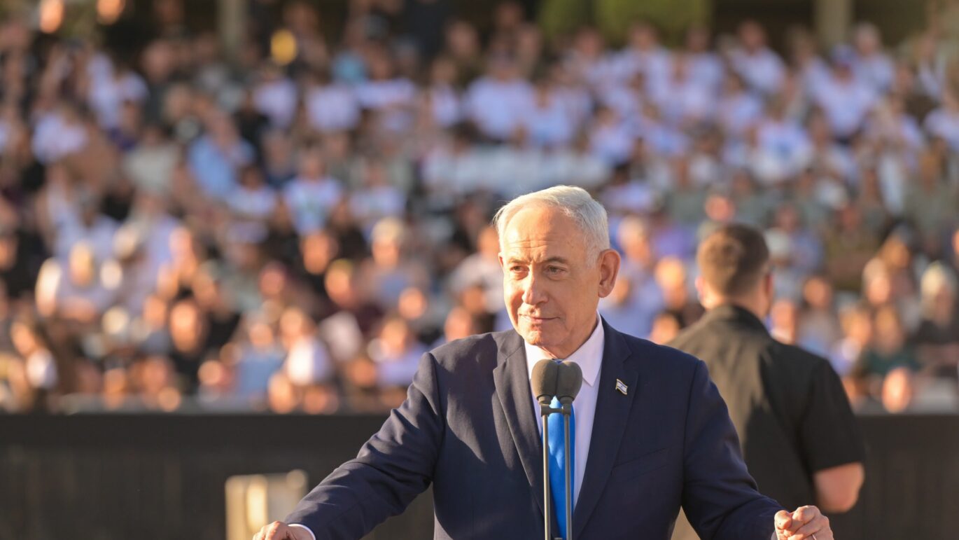 ראש הממשלה נתניהו בטקס סיום קורס קצינים בבה״ד 1. צילום: קובי גדעון, לע״מ