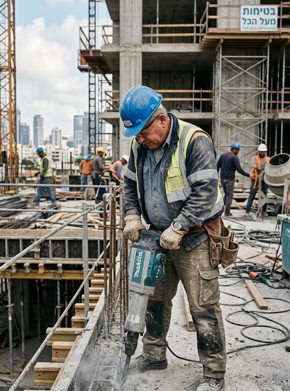 אתם באמת מאמינים שאיזנקוט יתייצב באתר בנייה בשבע בבוקר ויקים מדינה פלשתינית? אילוסטרציה. ללא