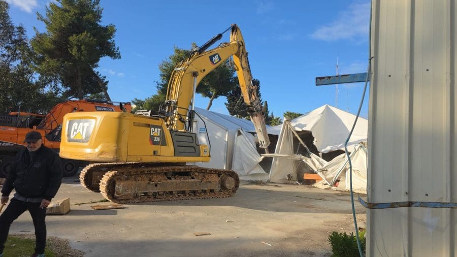 הריסת מתחם אונר"א בירושלים. קרדיט: רשות מקרקעי ישראל