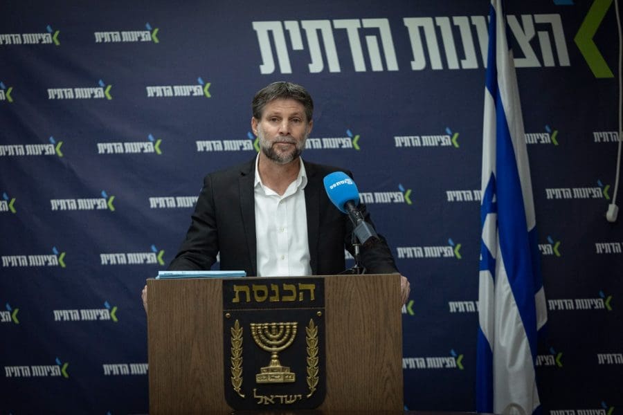 בצלאל סמוטריץ'. צילום: יונתן זינדל, פלאש 90