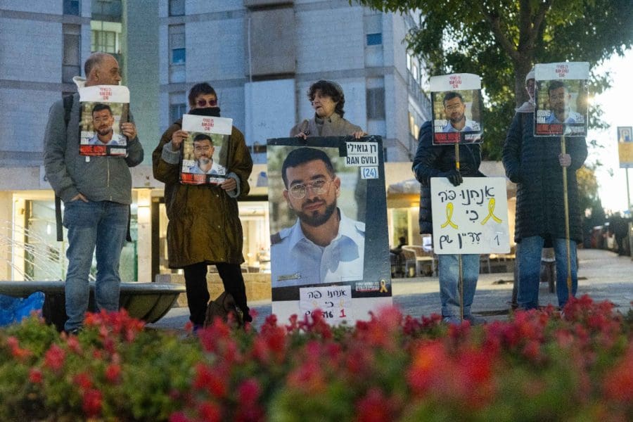 הפגנה למען חזרתו של רן גוילי לישראל. צילום: חיים גולדברג, פלאש 90