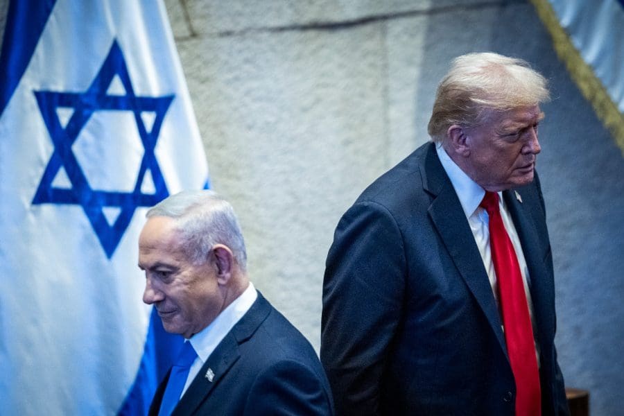 הנשיא טראמפ וראש הממשלה נתניהו. צילום: יונתן זינדל, פלאש 90